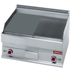 Masina de gatit DIAMOND E65/PM7T-230V/3-, placa electrica,1/2 plat și 1/2 nervurat