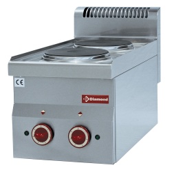 Aragaz profesional DIAMOND E60/2P3T,electric 2 plite