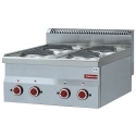 Aragaz profesional DIAMOND E60/4P6T,electric,4 plite