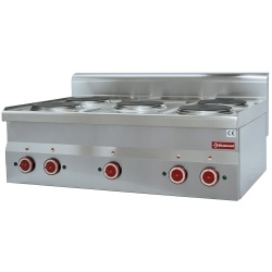 Aragaz profesional DIAMOND E60/5P9T,electric,5 plite