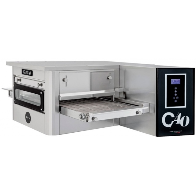 Cuptor transportor pe gaz cu banda TUNNEL C40 GAS Otel inoxidabil