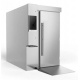 Camera frigorifica Polaris Genius GC301 Plus pentru 2 carucioare, cu display cu touch, temperatura +85° -40° C, inox