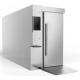 Vitrina frigorifica Cool Wise DC 368, capacitate 300 L, 1 zona de temperatura +1° ~ +10°C, negru