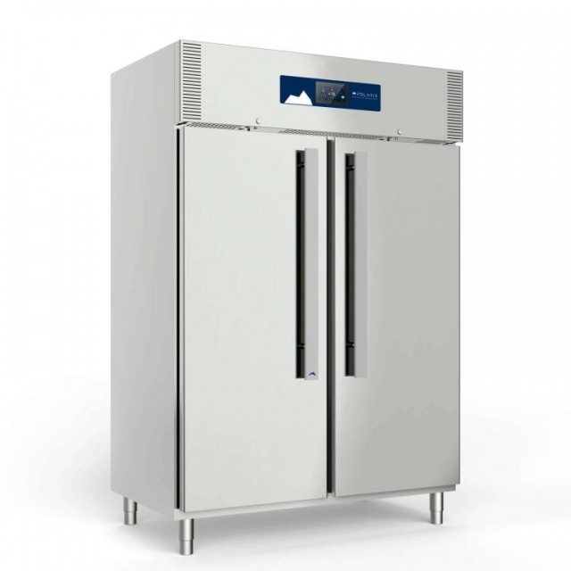 Frigider profesional Polaris Master M140TNN cu unitate condensare, 2 usi, display touch, 1400 litri, temperatura -2° +8°C, inox