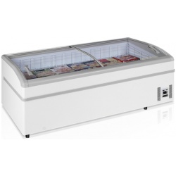 Congelator profesional pentru supermarket Tefcold SHALLOW 200-CF dual temp -24 / -18 / -1 / 15 °C alb