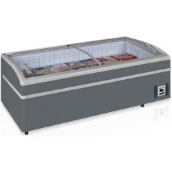 Congelator profesional pentru supermarket Tefcold SHALLOW 200A-CF dual temp -24 / -18 / -1 / 15 °C gri