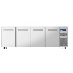 Masa rece Polaris Treco 21-04 H 660, fara unitate condensare, 340 litri, -2° +8°C, inox