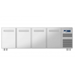 Masa rece Polaris Treco 21-04 H 710, cu unitate condensare, 372 litri, -2° +8°C, inox