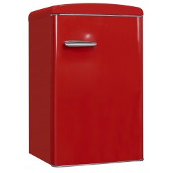 Frigider RETRO Exquisit RKS120-VH-160F, Clasa F, 122L, dezghetare automata, rosu