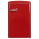 Frigider RETRO Exquisit RKS120-VH-160F, Clasa F, 122L, dezghetare automata, rosu
