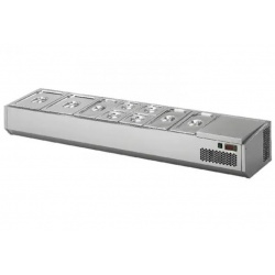 Vitrina frigorifica ingrediente Polaris VP 3014 N fara sticla, capacitate 40 litri, temperatura +0°+10°C, inox