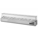 Vitrina frigorifica ingrediente Polaris VP 3018 Q, capacitate 55 litri, temperatura +2°+10°C, inox