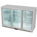 Frigider tip minibar GastroCool 217402 3 usi glisante Argintiu
