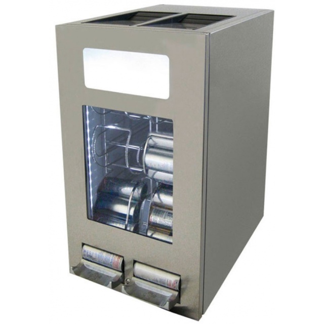 Frigider tip minibar GastroCool 313800 96 cutii de 250 ml Otel inoxidabil