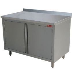 Masa inox DIAMOND TA87A/B,dulap cu usi