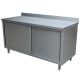 Masa inox DIAMOND TA167A/B,dulap cu usi glisante