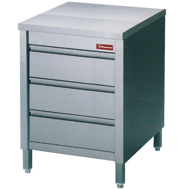 Masa rece ventilata DIAMOND DT131/R2A, 2 usi GN 1/1, 260 L