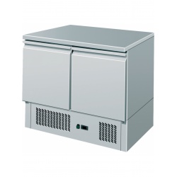 Masa rece Amitek Saladette AK900G, 2 usi, capacitate 205 litri, +2° /+8°C, inox
