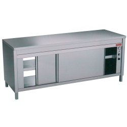 Masa inox DIAMOND TEP167/M,dulap incalzit cu usi glisante