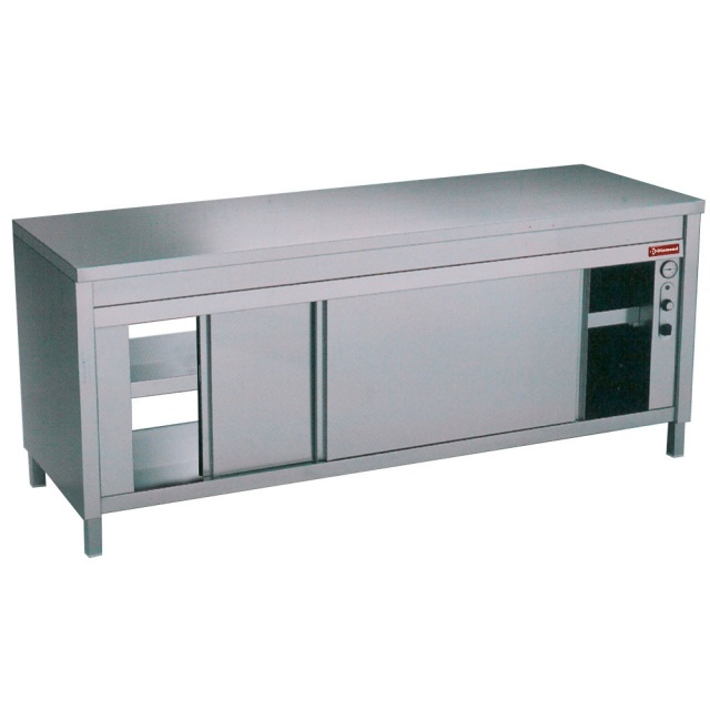 Masa inox DIAMOND TEP207/M,dulap incalzit cu usi glisante