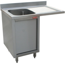 Masa inox DIAMOND L1411VD-AS,chiuveta 1rezervor,dulap cu o usa batanta si spatiu pentru masina de spalat vase