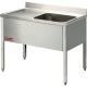 Masa inox DIAMOND L1210S/6-KD,chiuveta 1 rezervor,cu baza Masa inox DIAMOND L1210S/6-KD,chiuveta 1 rezervor,cu baza
