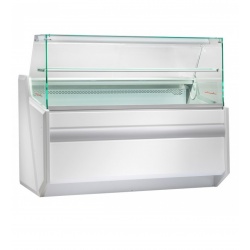 Vitrina frigorifica supermarket orizontala Amitek CARNABY 106, capacitate 160 litri, temperatura +1°+10°C, alb