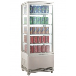 Vitrina frigorifica bauturi Amitek AK98EB2 capacitate 98 litri, temperatura 0°+12°C, alb