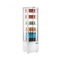 Vitrina frigorifica bauturi Amitek AK281EB capacitate 270 litri, temperatura 0°+12°C, alb