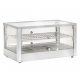 Vitrina calda expunere Amitek AK702ECQ, 2 raft, temperatura +30° /+90°C, inox