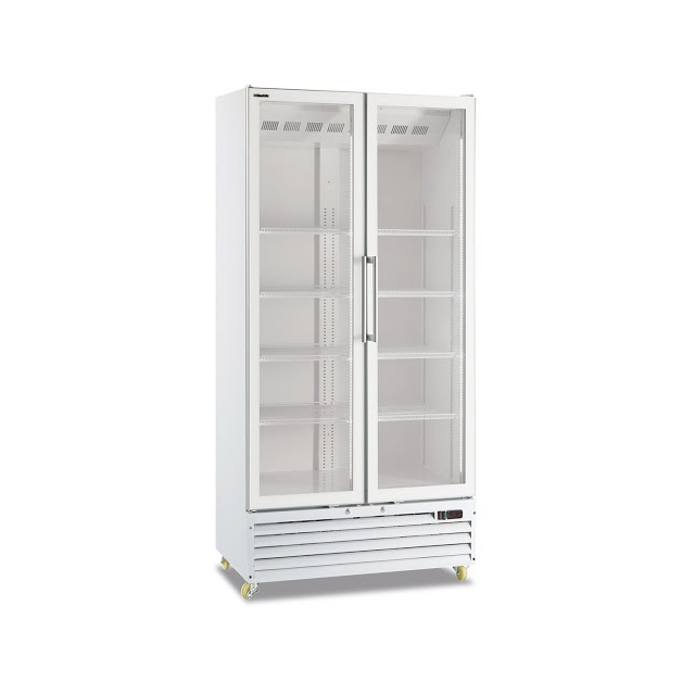 Vitrina frigorifica Klimaitalia Ekofrost EKG 270 C, capacitate 220 l, temperatura 0/+10°C, alb