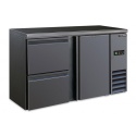 Frigider orizontal de bar Klimaitalia BB 221 SD, capacitate 315 litri, temperatura 0 +10°C, negru