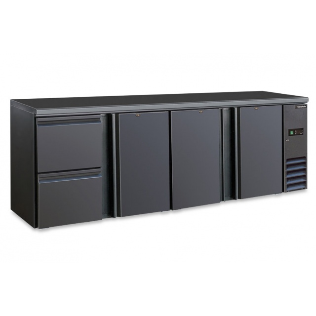 Vitrina frigorifica Klimaitalia Ekofrost EKG 270 C, capacitate 220 l, temperatura 0/+10°C, alb