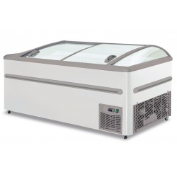 Vitrina frigorifica Klimaitalia Ekofrost EKG 270 C, capacitate 220 l, temperatura 0/+10°C, alb
