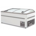 Vitrina frigorifica supermarket orizontala Klimaitalia SICILIA 160, capacitate 447 litri, temperatura -18°/ -22°C, alb