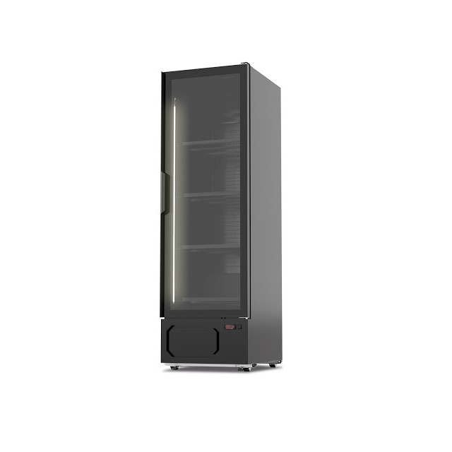 Vitrina frigorifica Klimaitalia KIWI 630, capacitate 551 litri, temperatura +1°/ +10°C, negru