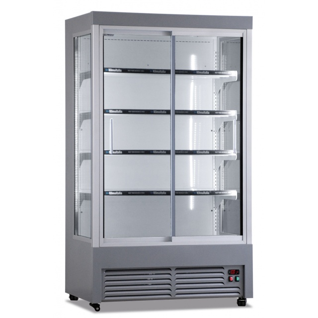Vitrina frigorifica Klimaitalia FG 1200 TNH GREY, capacitate 600 l, temperatura 2 / 10°C, gri