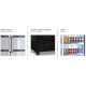 Vitrina frigorifica Klimaitalia FG 1200 TNS, capacitate 850 l, temperatura +2° / 10°C, gri