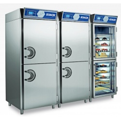 Abatitor Irinox CP 120 Multi versiune RR, 6 usi din care 2 din sticla, ecran touch, capacitate tavi 120/240, -25°+15°C, inox