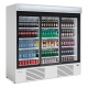 Vitrina frigorifica bauturi Infrico ERC 200 cu 3 usi, capacitate 2030 litri, temperatura +4° C /+8° C, alb