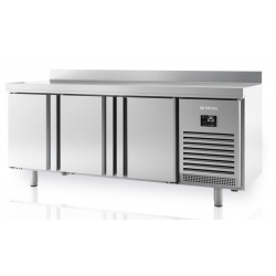 Masa rece INFRICO BMPP 2000 II cu 3 usi, capacitate 385 litri, temperatura -2° /+8°C, inox