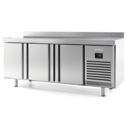 Masa rece INFRICO BMPP 2000 BT cu 3 usi, capacitate 385 litri, temperatura -18°C, inox