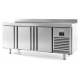 Masa rece INFRICO BMGN 1960 BT cu 3 usi, capacitate 465 litri, temperatura -18ºC, inox