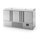 Masa rece saladete INFRICO ME 1000 KB, 3 usi, capacitate 355 litri, 0ºC+6ºC, inox