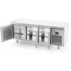 Masa rece INFRICO MR 2190 PDC cu trecere prin, 6 usi, capacitate 610 litri, -2ºC/+8ºC, inox