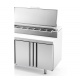 Masa rece ingrediente INFRICO MEV 1000 cu 2 usi, capacitate 265 litri, temperatura 0ºC/+6ºC, inox