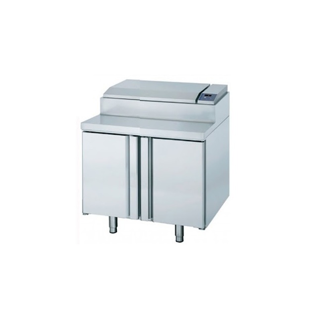 Masa rece ingrediente INFRICO MEV 1000 cu 2 usi, capacitate 265 litri, temperatura 0ºC/+6ºC, inox
