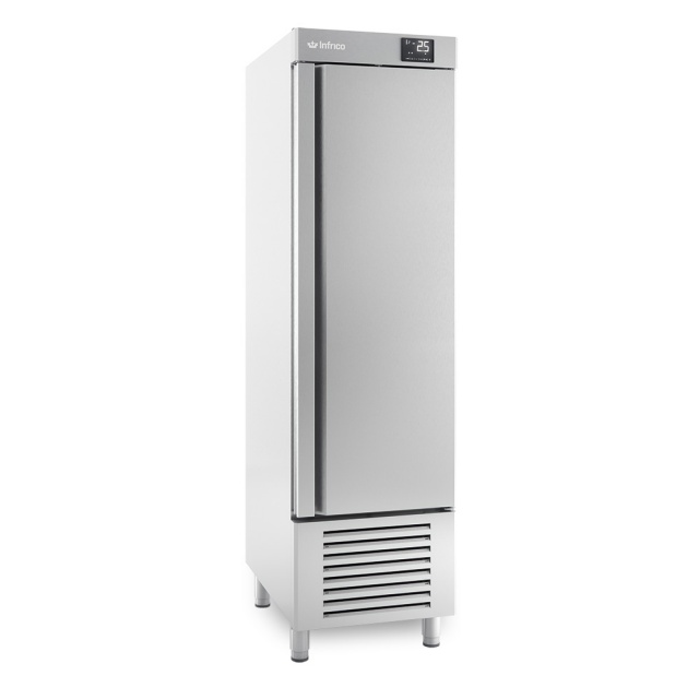 Frigider profesional Infrico AN 401 T/F pentru tavi Euronorm 600 x 400 , capacitate 395 litri, temperatura -2ºC/+8ºC, inox