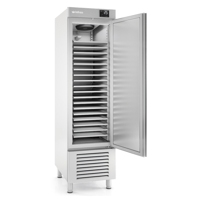 Frigider profesional brutarie INFRICO AN 401 PAST, pentru Euronorm 600 x 400, capacitate 395 litri, temperatura -2º/+8ºC, inox