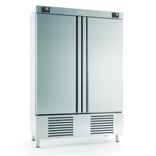 Combina frigorifica profesionala INFRICO AN 1002 MX, capacitate 540/540 litri, 2 zone temperatura -2ºC+ 8ºC / -18ºC, inox